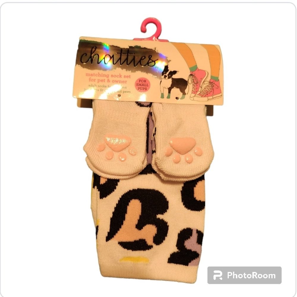 3/$27 Chatties Matching Owner and Small Pet Socks - NWT